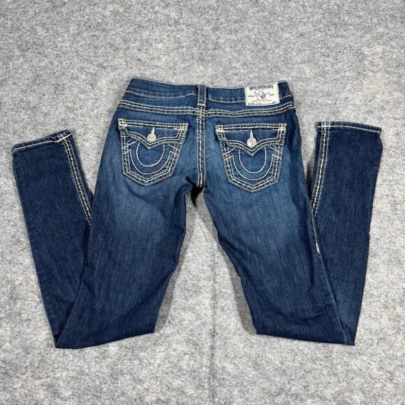 True Religion Blue Straight Leg Jeans - Picture 12 of 14